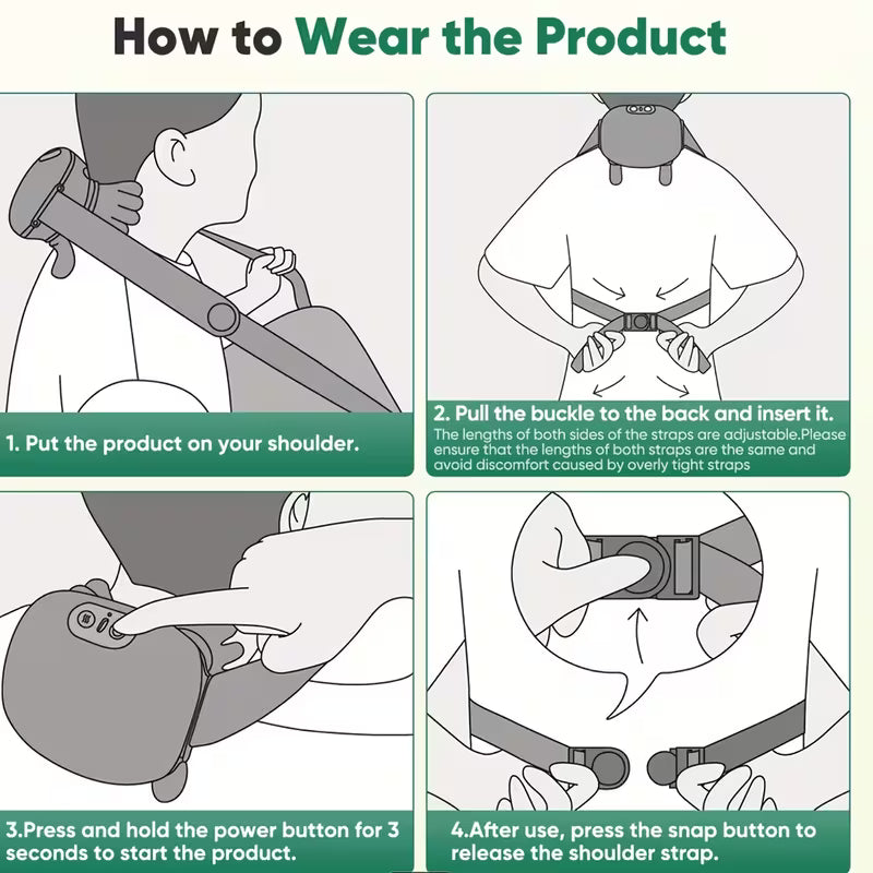 LuxeBeautyTrove™ Smart Neck Relief Massager