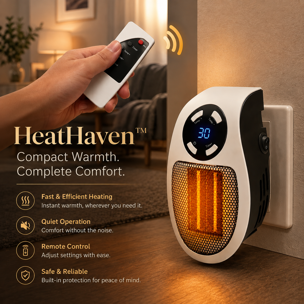 HeatHaven™ Plug-In Heater