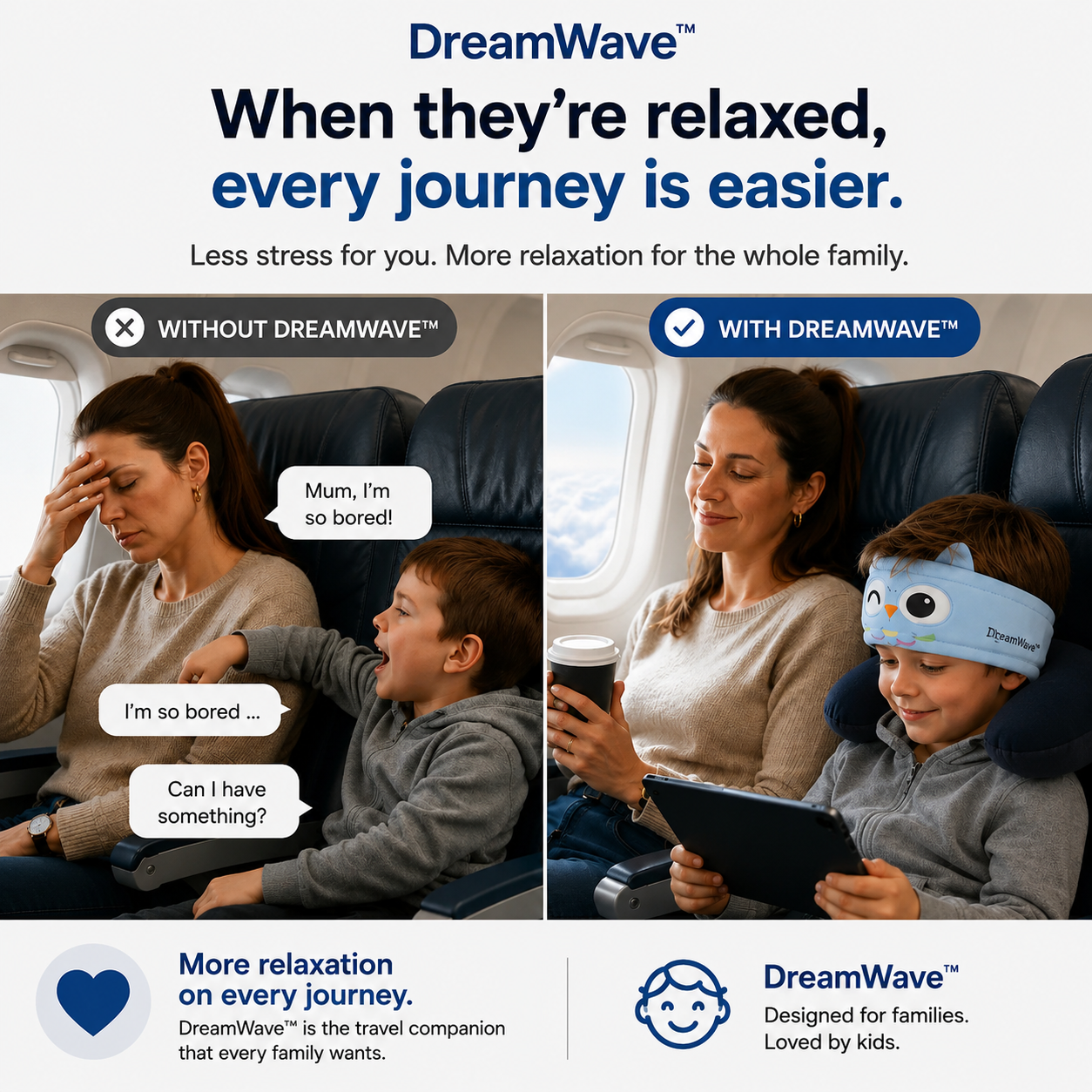 DreamWave™ Kids Travel Headband